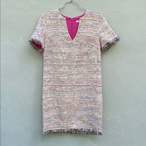 Trina Turk Elegant Multicolor Tweed Dress